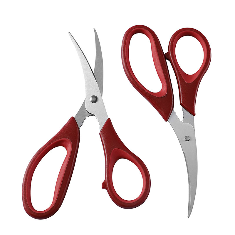 Picture of Elbow Shrimp Line Cutters Stainless Steel Shrimp Skin Cutters Kitchen Multi-purpose Shrimp Cutters Seafood Cutters Shrimp Maw Cutters