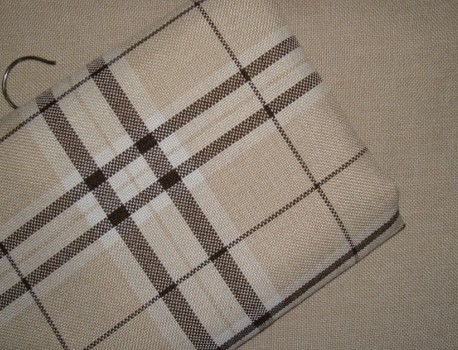 Yarn-Dyed Plaid Imitation Linen Sofa Fabric Plaid Stripesd Flat Yarn-Dyed Imitation Linen Fabric Tie Wool Coated Imitation Linen Decorative Fabric