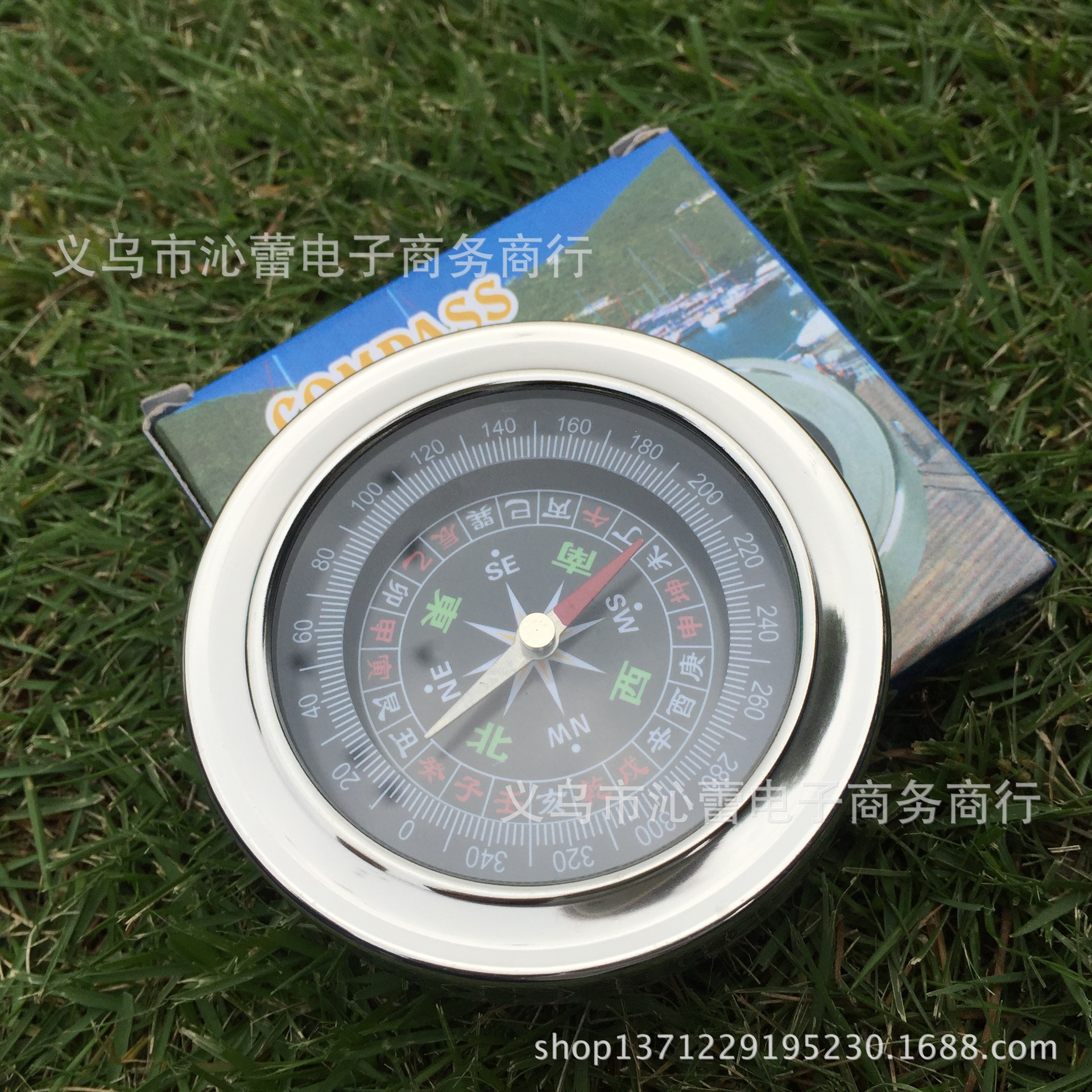 Stainless steel compass compass north needle outdoor compass mini diameter 75mm