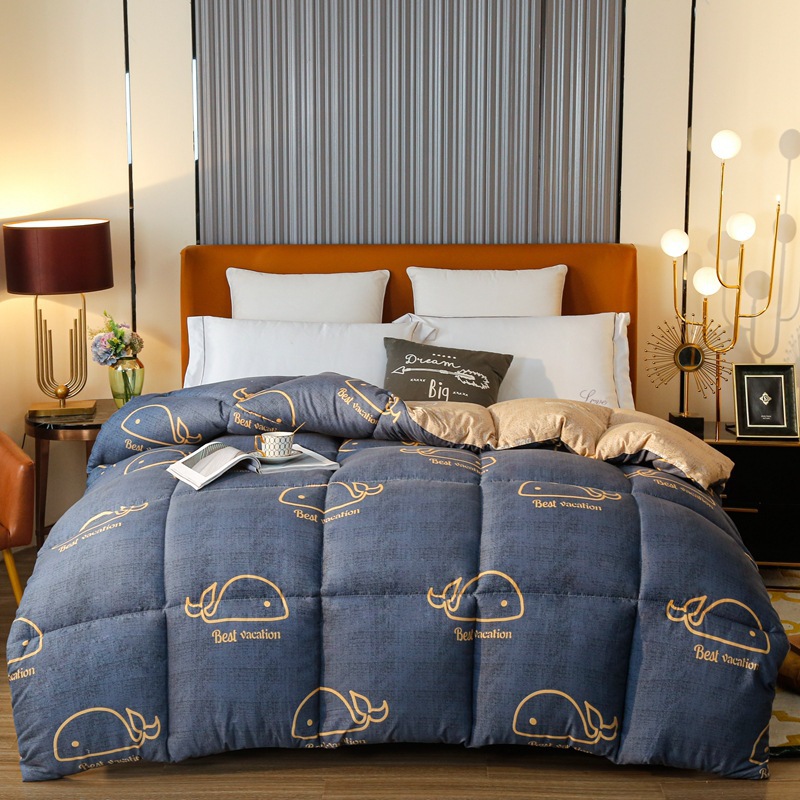 Picture of Quilt Spring and Autumn Quilt Core Quilt Winter Quilt Single Student Dormitory Autumn and Winter Thickened Four Seasons Universal Bedding Double
