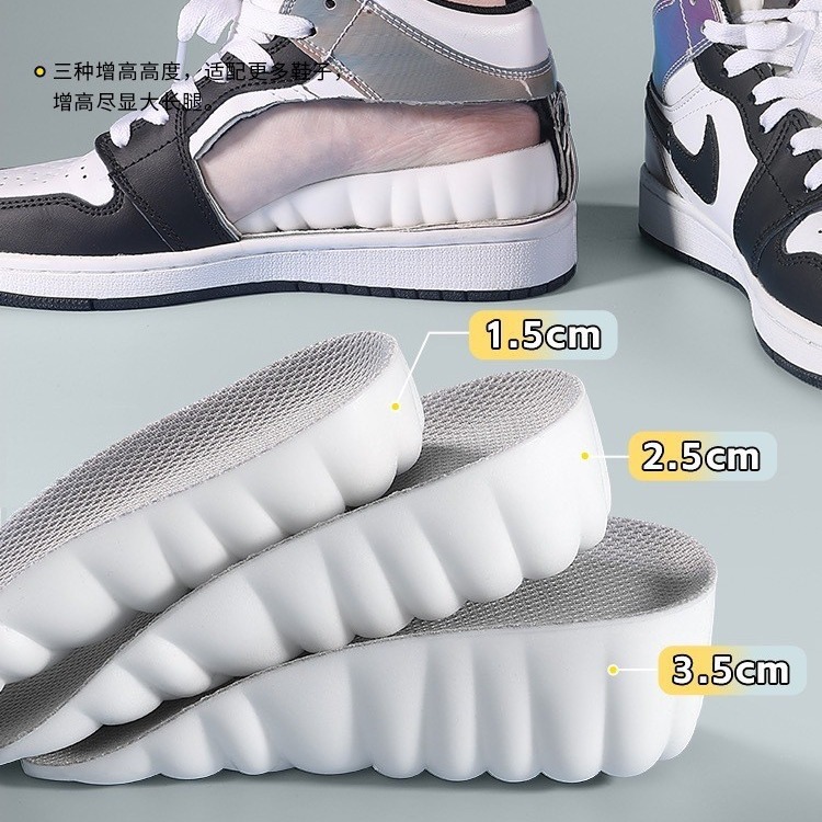 Picture of Inner heightening insole half pad eva breathable comfortable invisible heightening pad heel shock absorption can be cut wholesale distribution