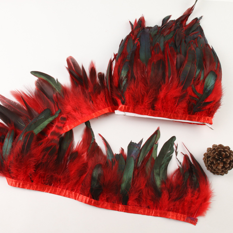 Picture of Factory wholesale diy feather hair green purple swimming cloth feather jewelry crafts decoration accessories clothing accessories
