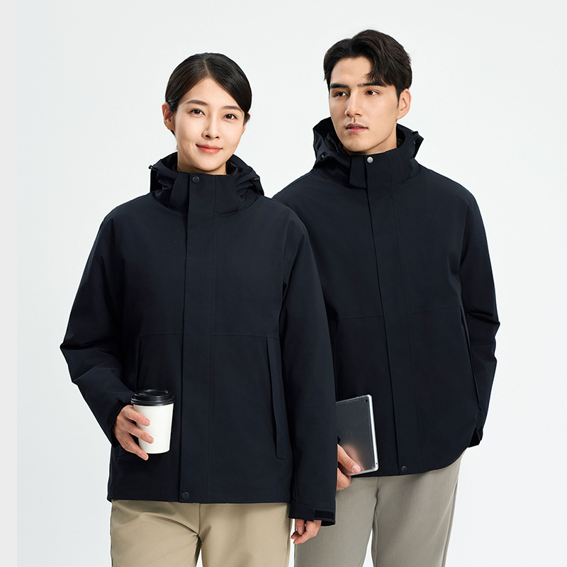New National Standard Outdoor Jacket Men's Three-in-One Down Liner Windproof Waterproof Jacket Warm Business Casual Wear for Women