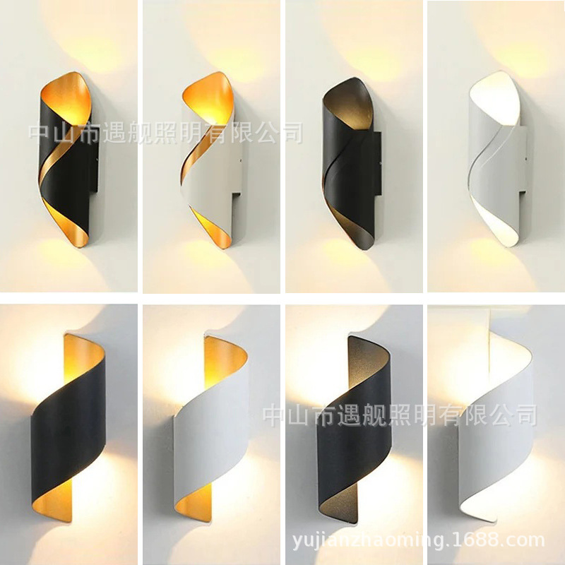 outdoor wall lights, aisle waterproof, outdoor wall lights, living room Nordic minimalist terrace, balcony, hallway, courtyard, LED light fixtures