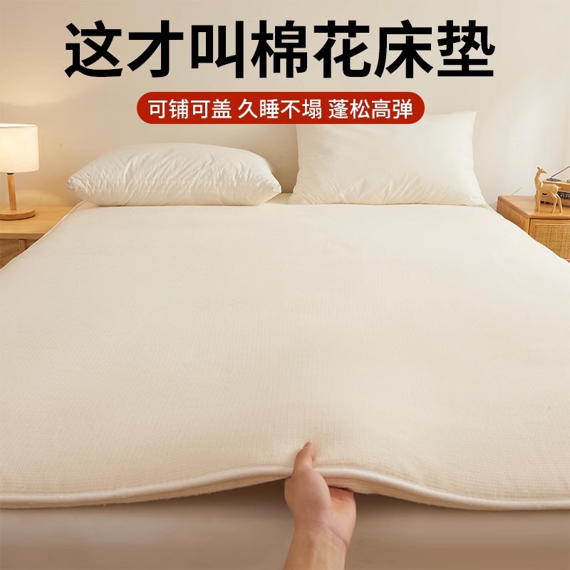Xinjiang Cotton Mattress Dormitory Single Rental Special Bottom Mat Bedding Soft Cushion Home Bedroom Quilt Mat