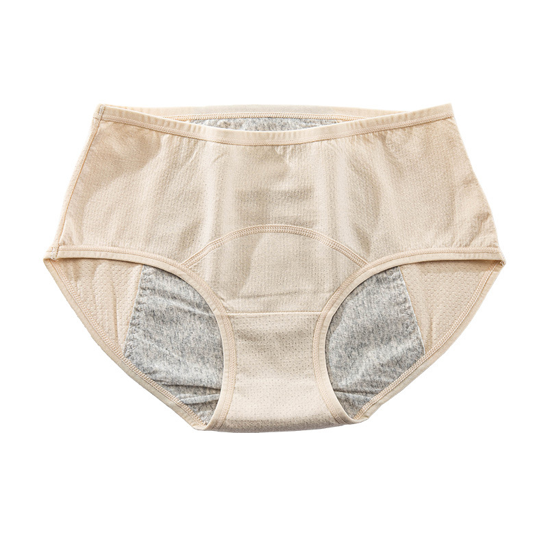 Picture of Women's Menstrual Pants, Aunt Pants, Mid-Waist Pure Cotton Crotch Triangle Menstrual Pants, Leak-Proof Large Size Underwear, Women's Menstrual Sanitary Pants