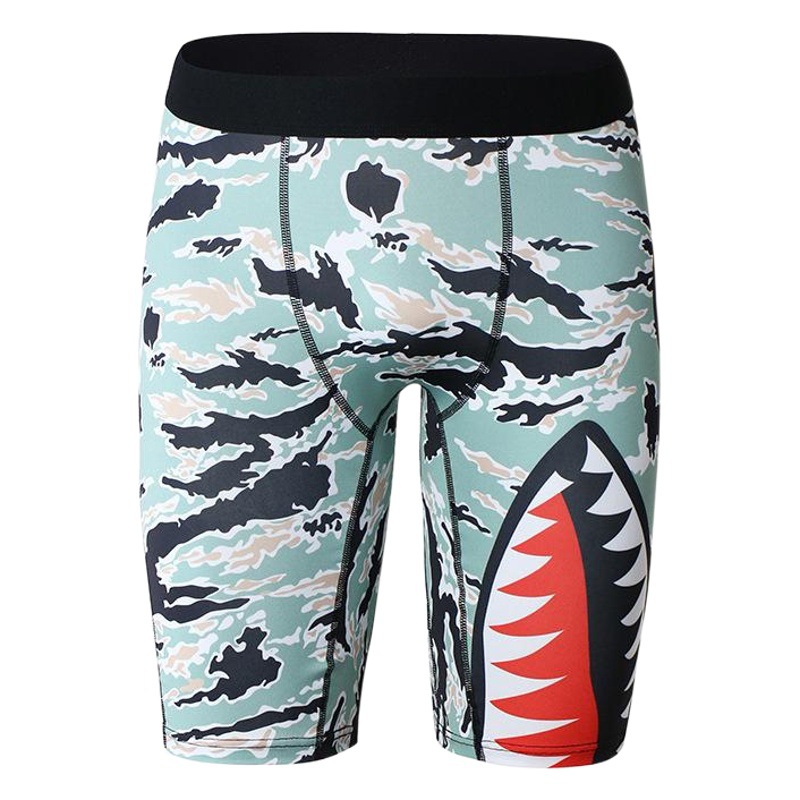 Autumn and Winter Men's Warm Sports Underwear Mid-Waist Animal Print Boxer Briefs U Convex Design Underwear Manufacturer Wholesale