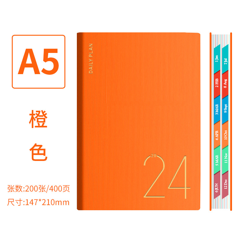 Picture of 2025 Schedule, 365-Day Daily Planner, One Page Per Day, Diary, Notepad, Time Management Notes