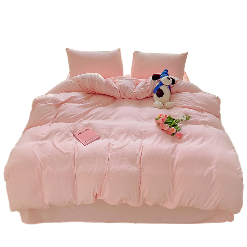 Picture of 2025 New Four-Season Universal Student Dormitory Three-Piece Bed Set Bed Bed Sheets Quilt Cover Nantong Home Textiles