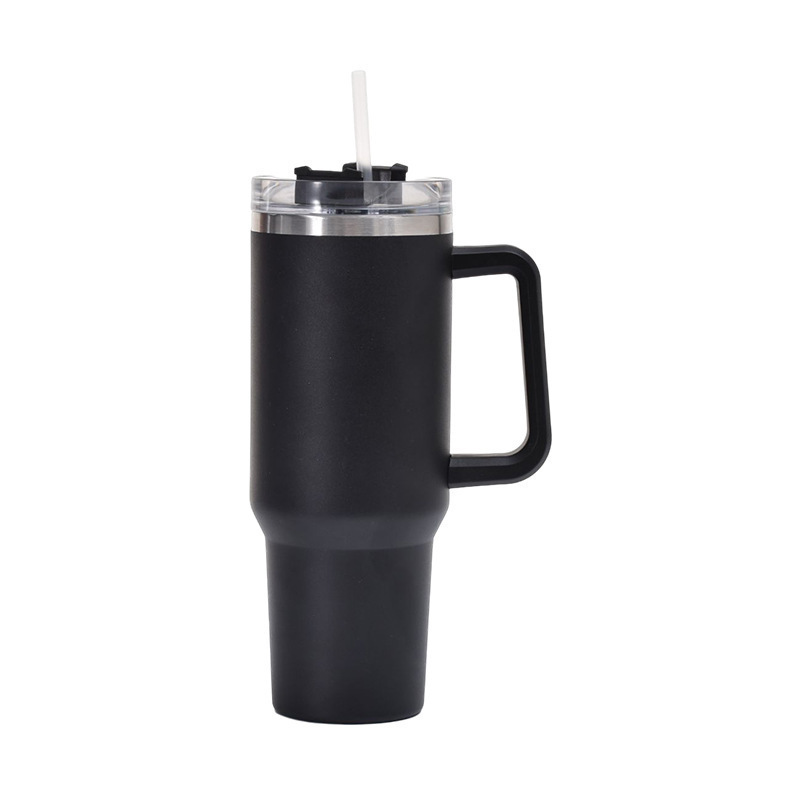 Picture of Cross-border 40oz generation second generation car cup 304 stainless steel handle thermos cup large capacity straw ice cup