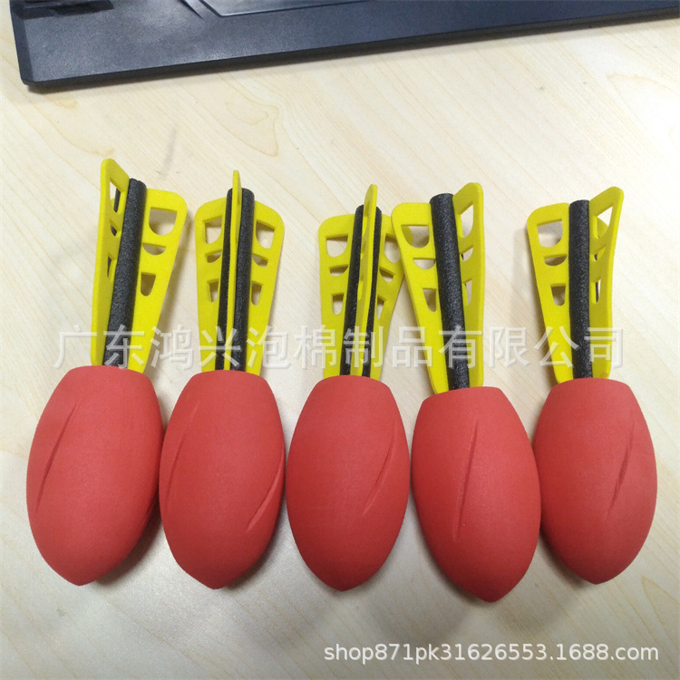 Manufacturers supply EPE red and white composite ejection rocket launcher hard warhead rocket EPE children's toys