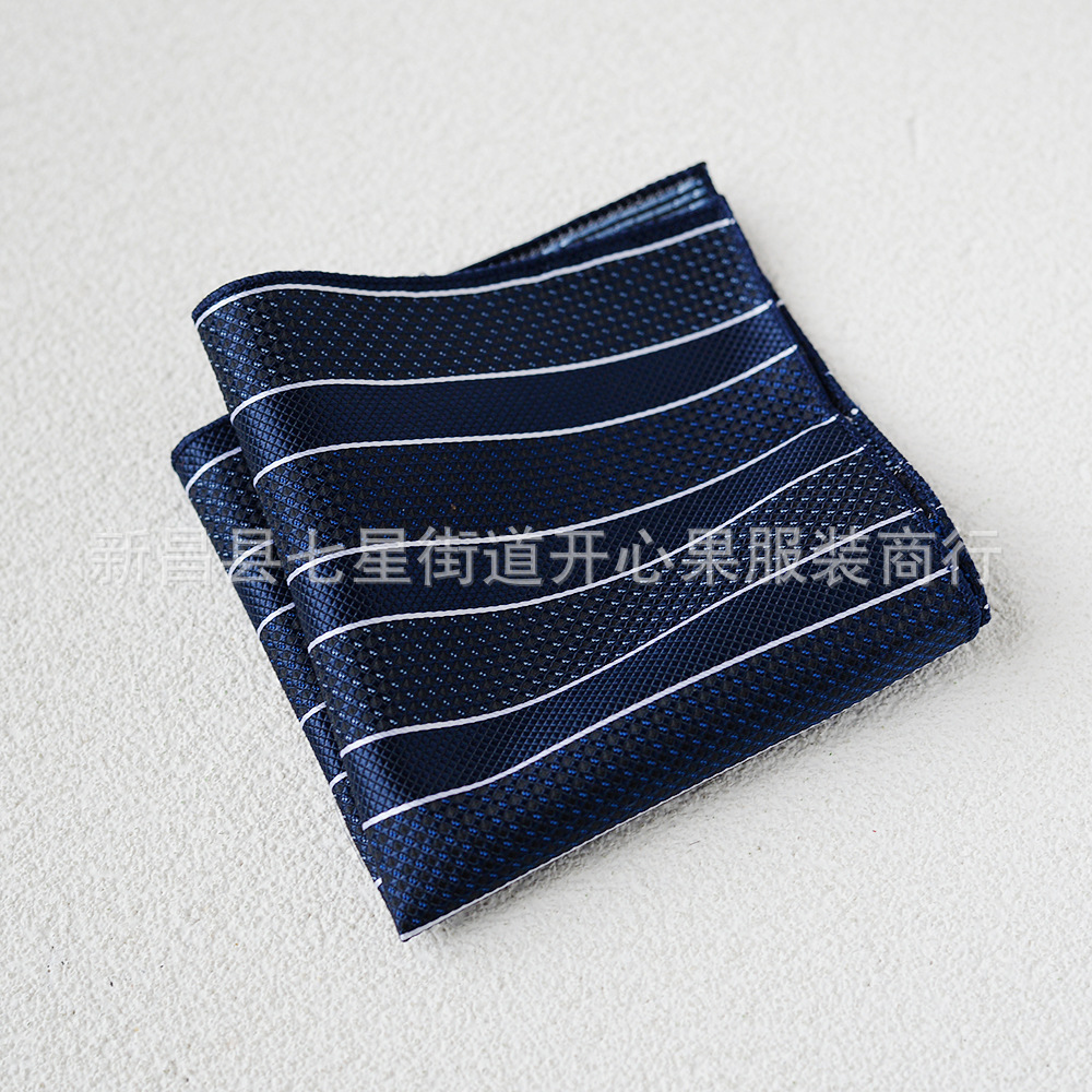 Picture of Men's suit small square scarf factory wholesale fashion polyester fashion accessories vintage embroidery pattern pocket towel men's clothing