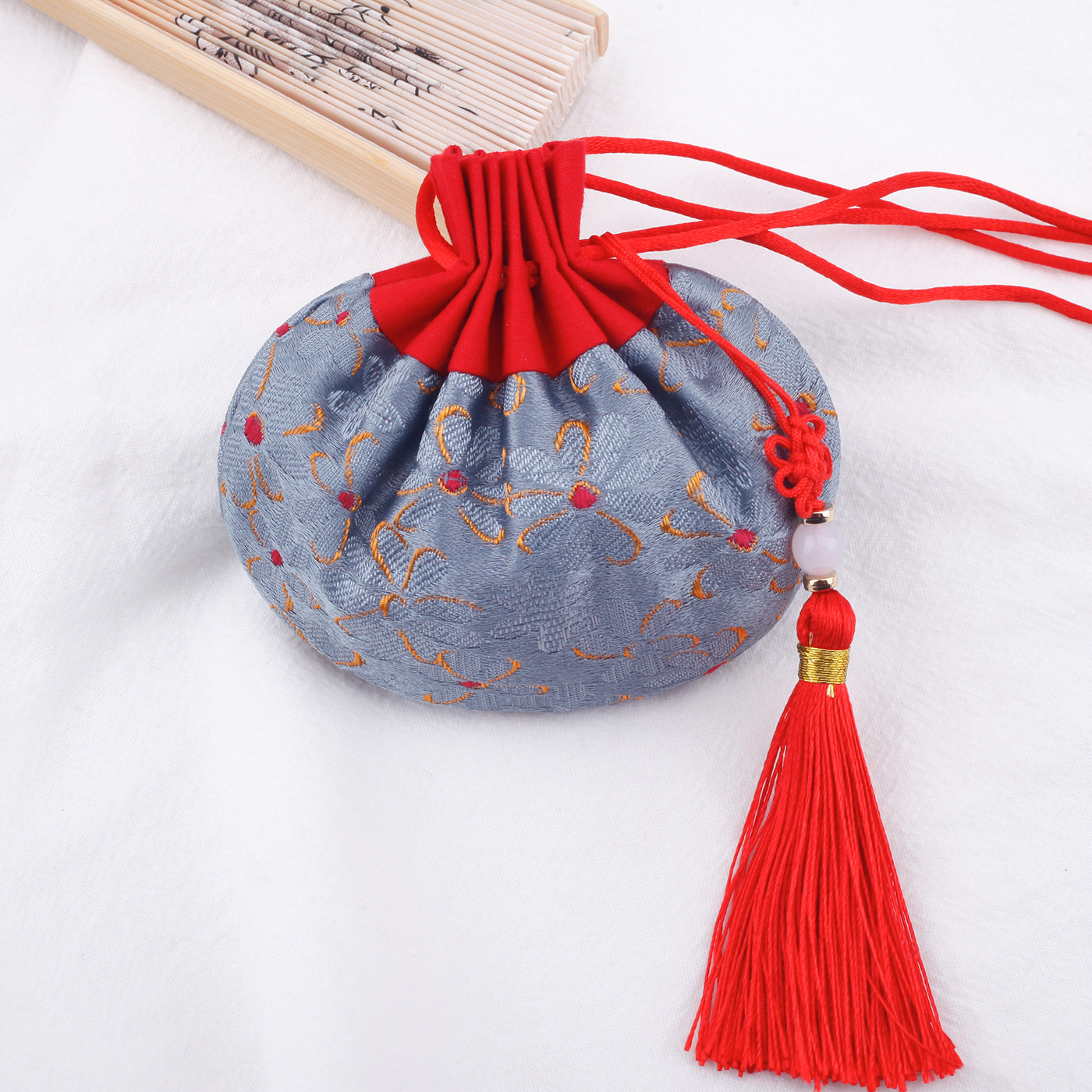 Picture of Carry-on antique sachet sachet empty bag Dragon Boat Festival Wormwood sachet Chinese style purse Hanfu accessories manufacturers