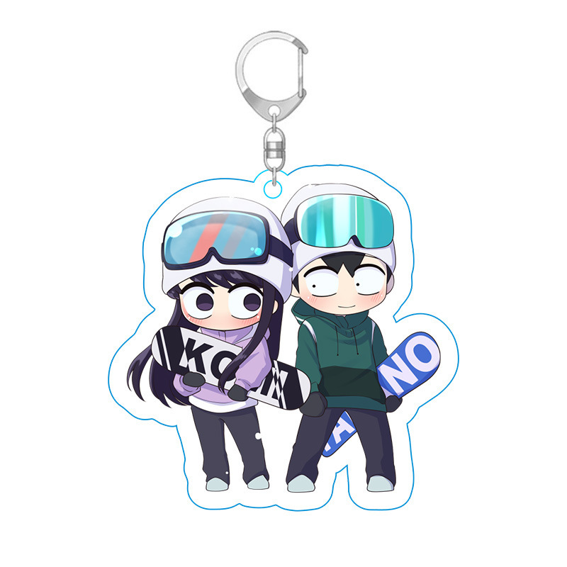 Picture of Ancient students have communication disorders animation surrounding only wild people key chain acrylic key chain hanging