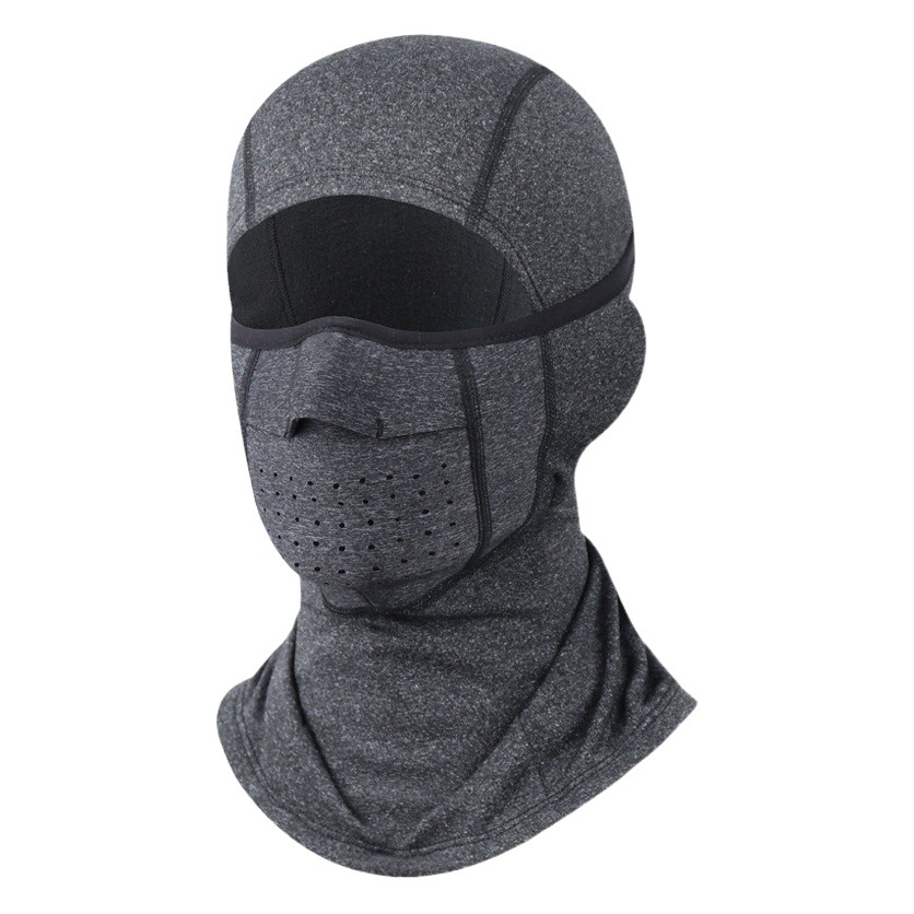 Winter Cycling Warm Mask Fleece-Lined Cold-Proof Hood Elastic Neck Scarf Outdoor Sports Ski Face Protection