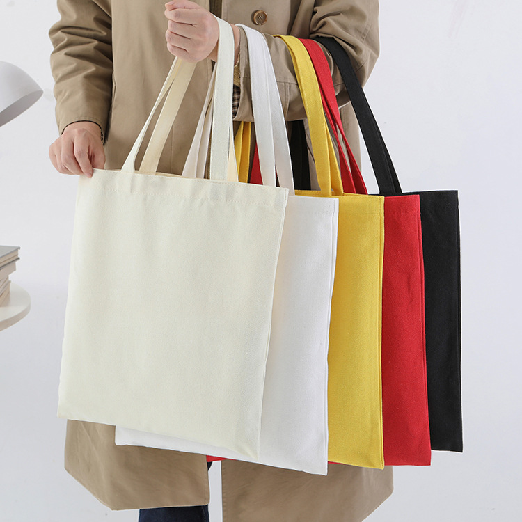 in stock blank canvas bag portable shopping bag canvas bag printable logo pattern diy printed pattern specifications