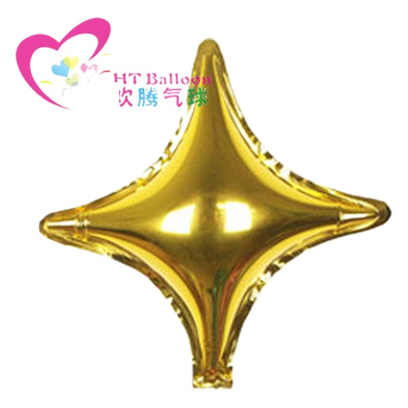10inch Four-Pointed Star Aluminum Film Balloon Baby Birthday Party Decoration Wedding Celebration Arrangement 9-Color Balloon Wholesale