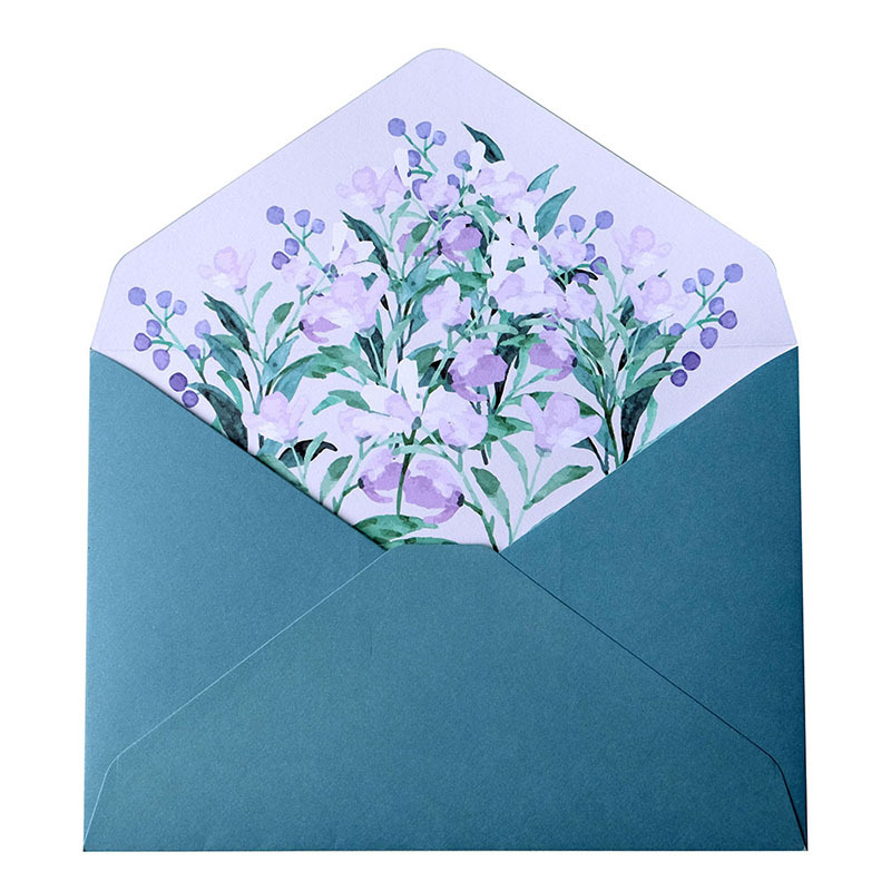 Picture of Wedding Letter Paper Set Invitation Letter A5 Handwritten Love Letter Paper Spring Flower Opening Letter Paper High-End