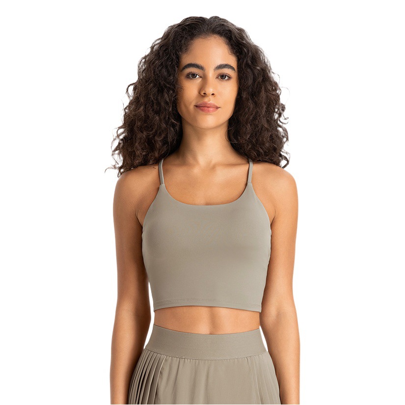 Picture of New Yoga Top Women's Sports Underwear with Chest Pad Thin Belt Beauty Back Fitness Vest Sling Yoga Clothing C5238