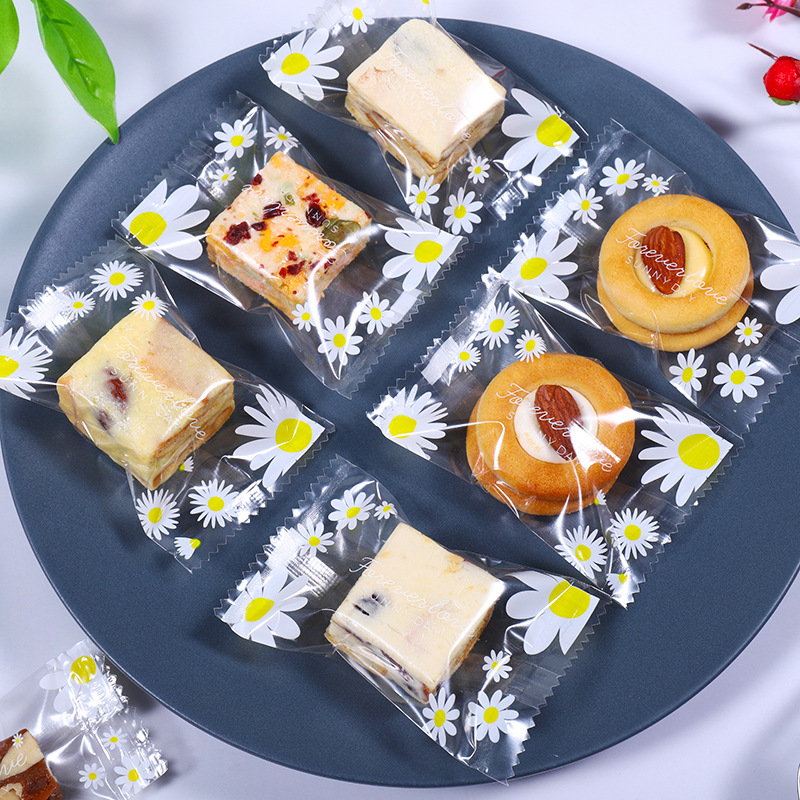 Snowflake Pastry Packaging Bag Machine-Sealed Baking Independent Bag Cookie Biscuit Candy Milk Date Nougat Special Ziplock Bag