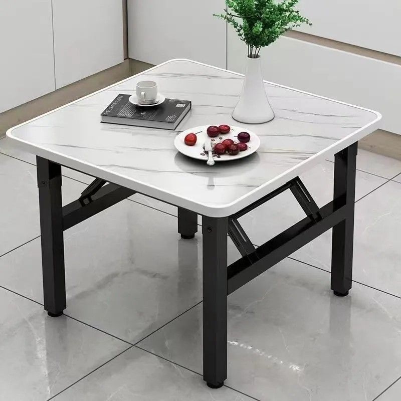 Picture of Folding table square dining table outdoor low table floor stall table home foldable dining table dining table small square table