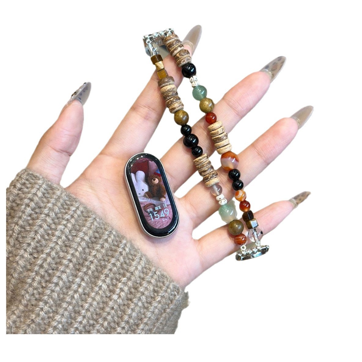 Picture of For millet bracelet 8 strap 9 generation beaded agate national tide millet 7/6/5/4/3NFC national wind millet strap