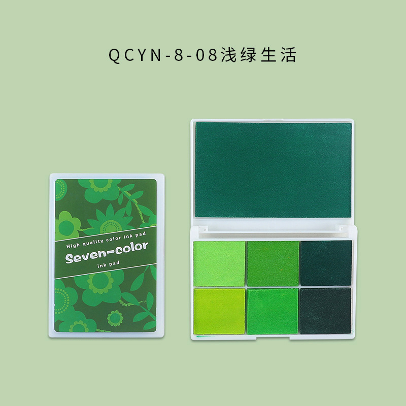 Picture of Yuezhen Pearlescent Colorful Printing Pad Kindergarten Children's Finger Painting Color Printing Pad DIY Rubber Stamp Seal Printing Platform