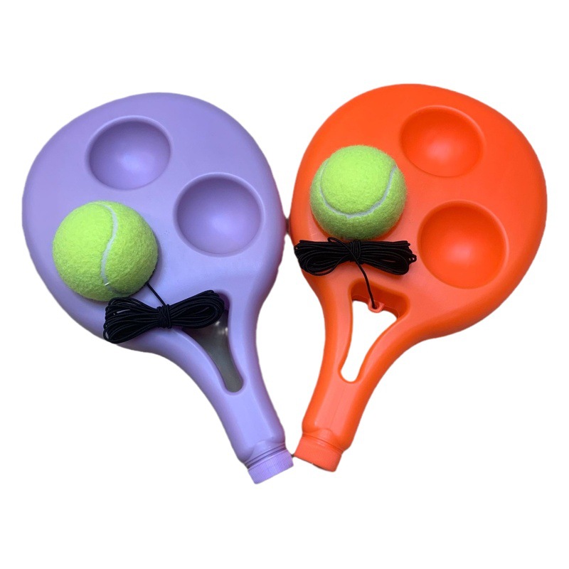 Picture of Tennis Base with rope single trainer suit tennis training supplies self-learning rebound combination tennis sparring device