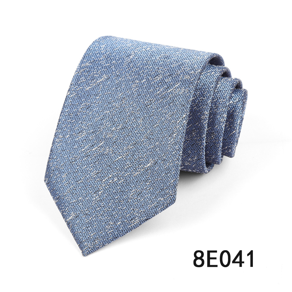 Picture of Men's Tie Business Casual Stripesd Tie 8cm Polyester Jacquard Embroider Print Tie Wholesale Formal Wear