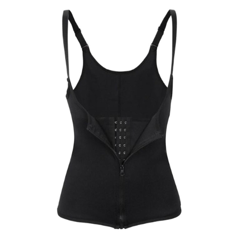Amazon Cross-border European and American Court Tunic Shoulder Adjustment Three-breasted Zipper Shoulder Shaper Belly Tunic Vest