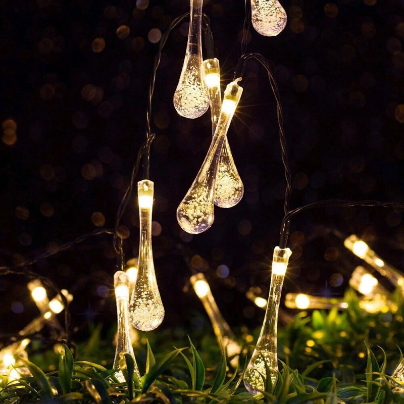 Picture of Solar LED string lights, outdoor camping tent atmosphere lights, night market stall lights, room decoration spherical star lights