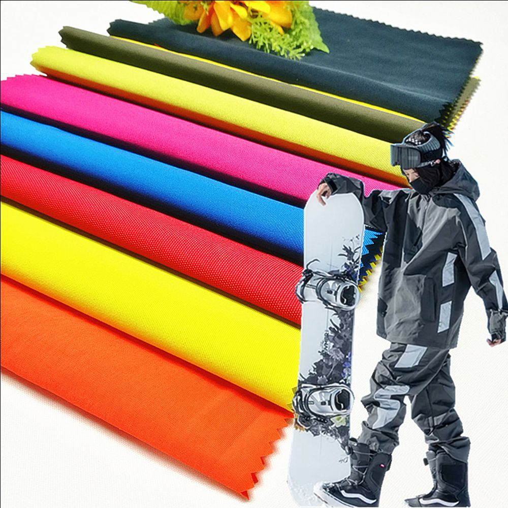 in stock 320D Nylon Taslon Nylon Waterproof Fabric Outdoor Snow Functional Sports Ski Suit Fabric