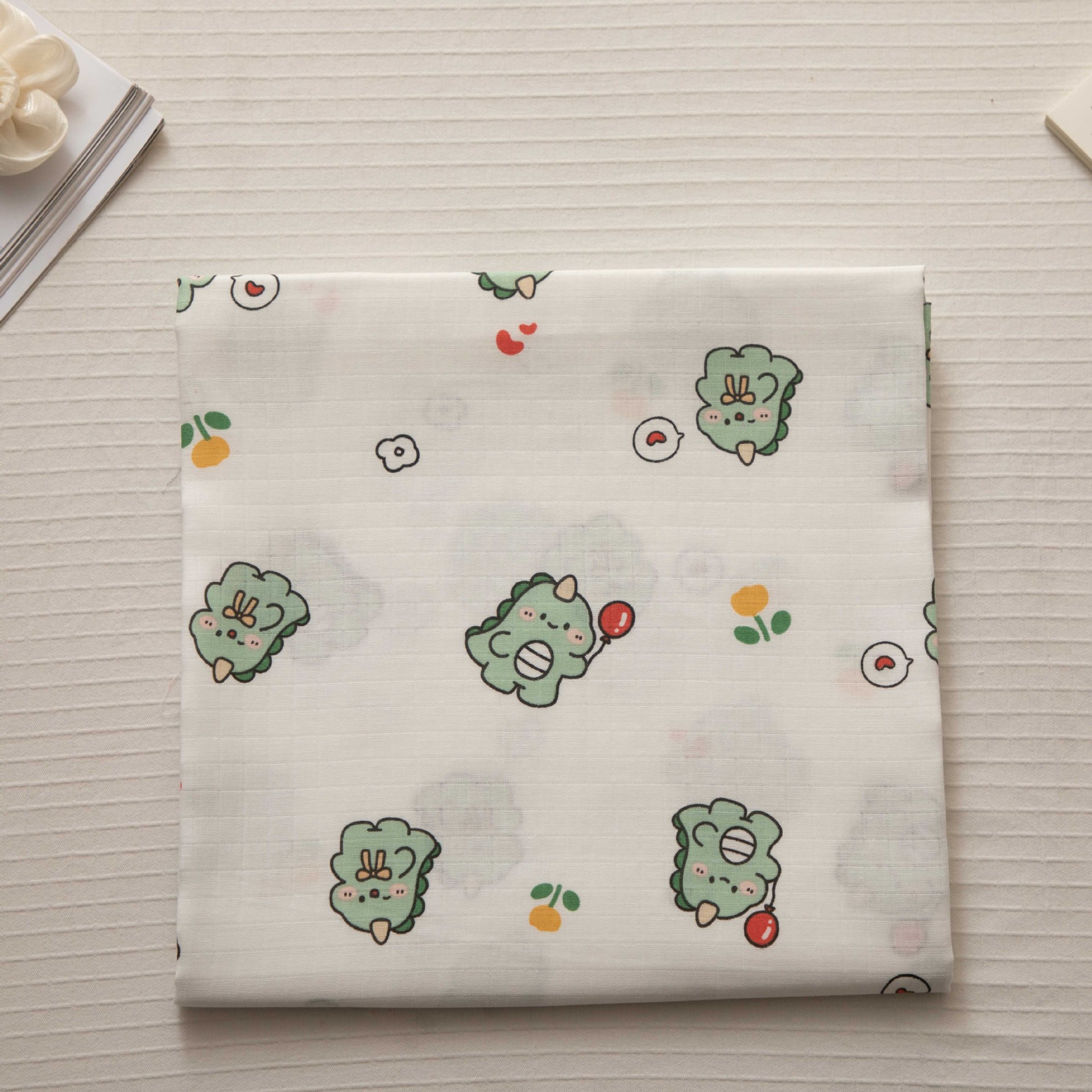 Factory Wholesale Infant and Child Type a Pre-Shrunk 110*90 Non-Fluorescent Plain Weave 40 Count Combed Muslin Double Layer Cotton Gauze