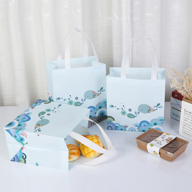 Non-woven bag film bag take-out bag waterproof gift bag portable shopping bag fixed packaging system packaging wholesale new materials