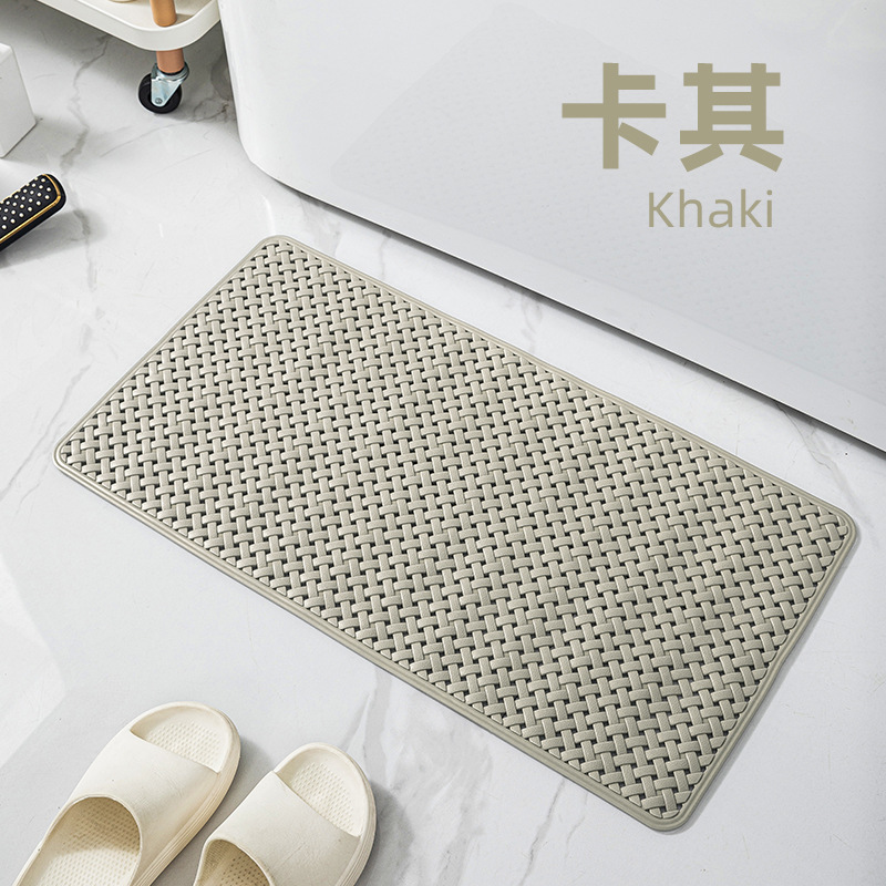 Picture of Environmental protection and tasteless bathroom anti-slip mat shower bath anti-fall mat bath mat toilet toilet suction cup soft