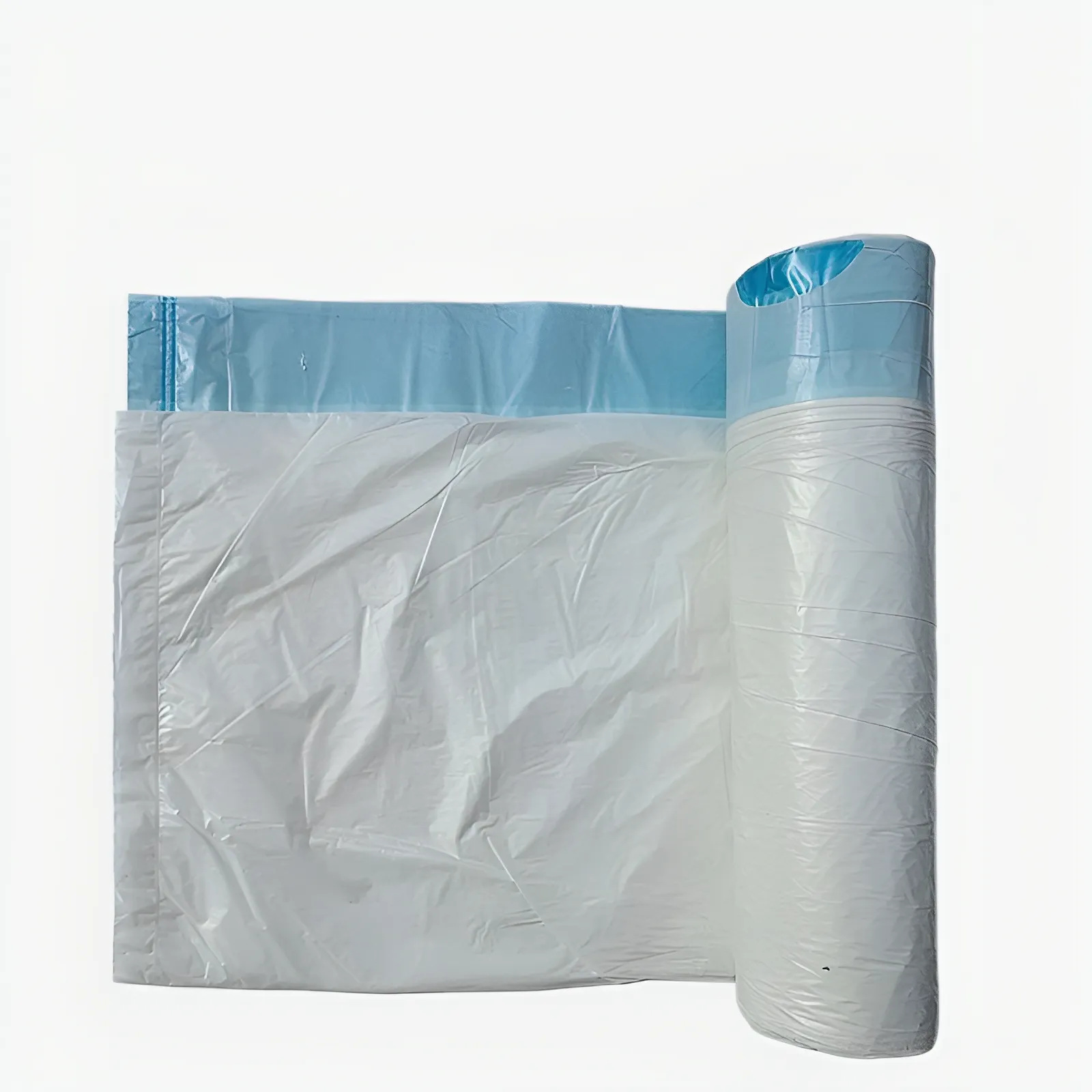Picture of Garbage Bag Household Drawstring Type Thickeneded White Garbage Bag Closing Point-Break Kitchen Dormitory Large Plastic Bag