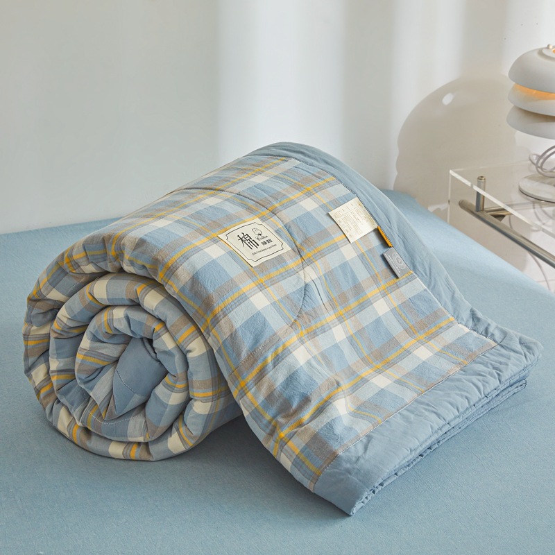 Picture of Class A Maternal and Infant Grade Non-printed Summer Quilt Xinjiang Cotton Air-conditioning Quilt Core Machine Washable Summer Cool Quilt Summer Thin Quilt