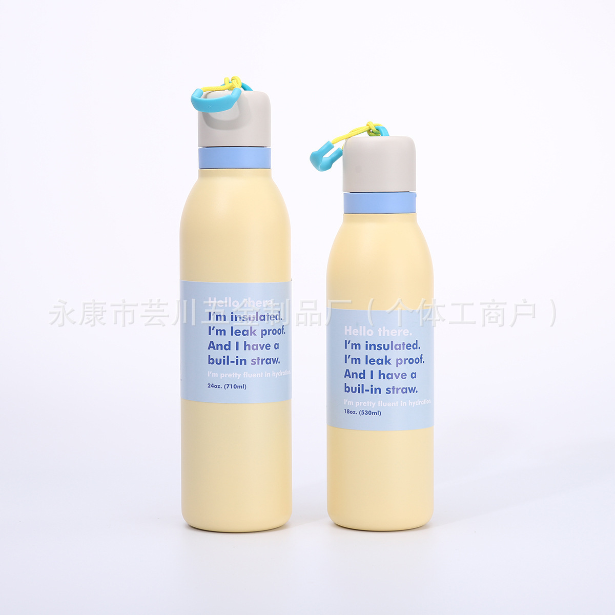 Picture of Oh Wow Macaron Color Portable Cup 304 Stainless Steel Insulated Cup Outdoor Sports Cola Bottle Water Cup Wholesale