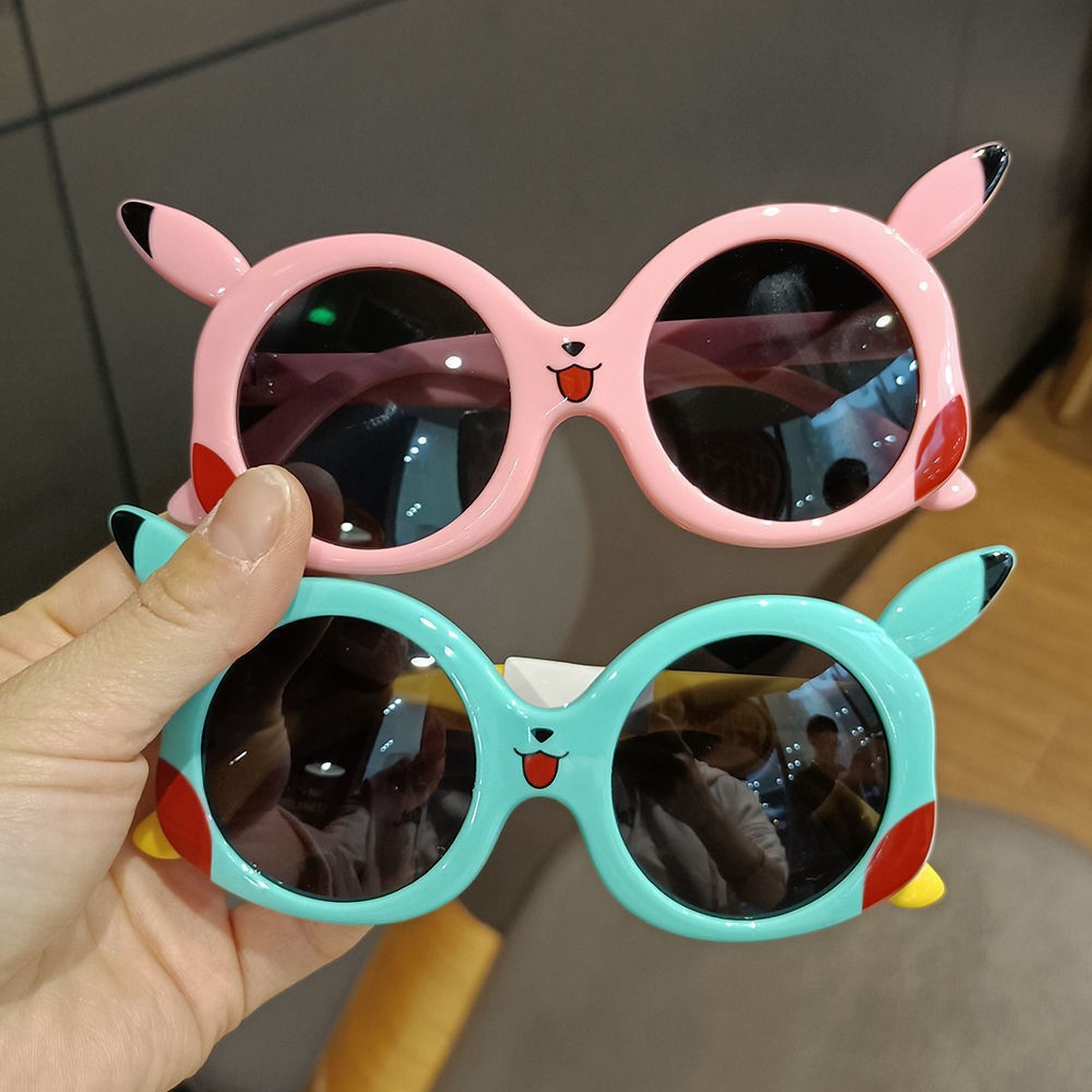 Picture of Children's Sunglasses Polarized Baby Silicone Glasses Pikachu Trendy Boys and Girls Sunglasses Uv Protection Pikachu