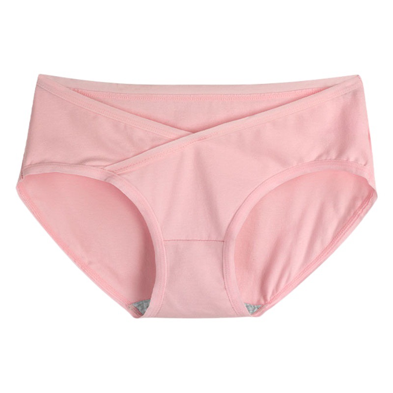 Women's Underwear Pure Cotton Solid Color Cotton Seamless Comfortable Mid-Waist Briefs Thin Simple Girl Underpants for Pregnant Women