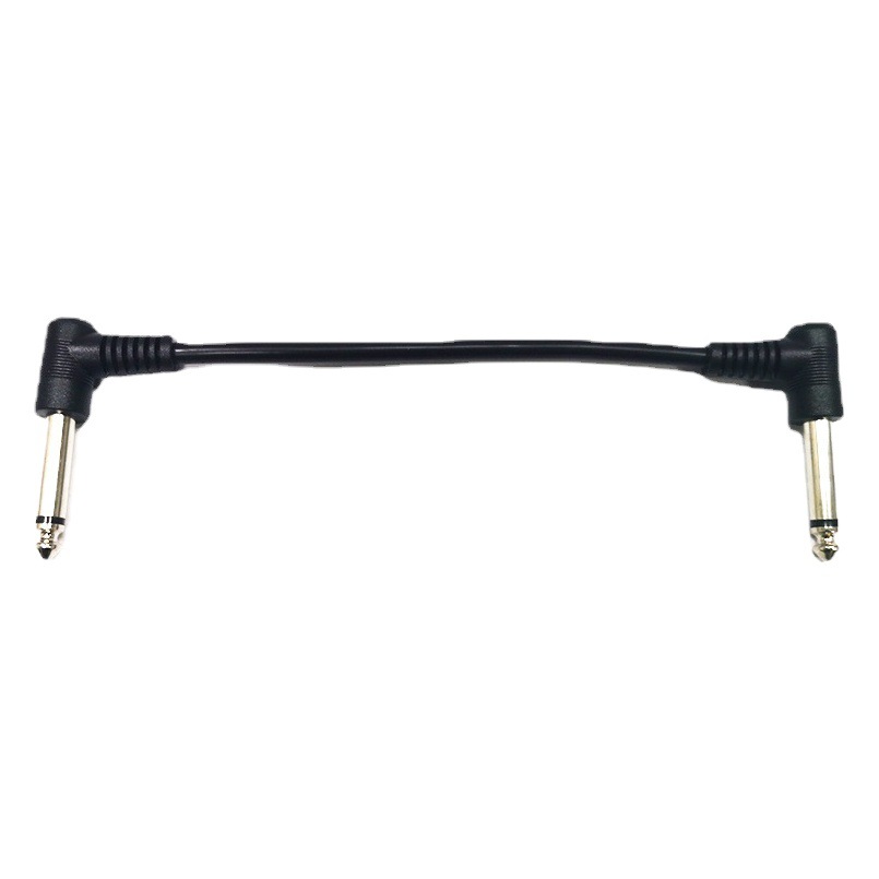 Source manufacturer guitar line effector connection line 6.35 audio line round head 15CM line length factory shipment