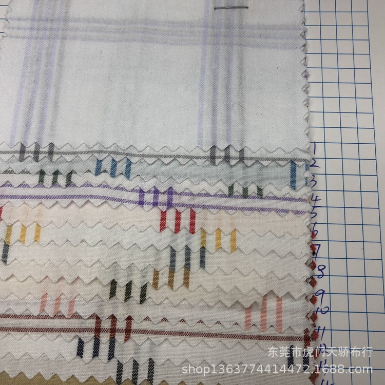 Spot supply new woven cotton yarn-dyed large plaid fabric spring and summer shirt dress shoes hat yarn-dyed fabric