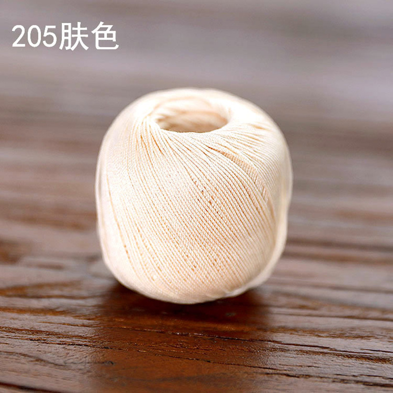 Picture of Snow Feir No. 8 Pearl Lace (10g Pack) Micro Crocheted Wool Silk Light Spring and Summer Cotton Crochet