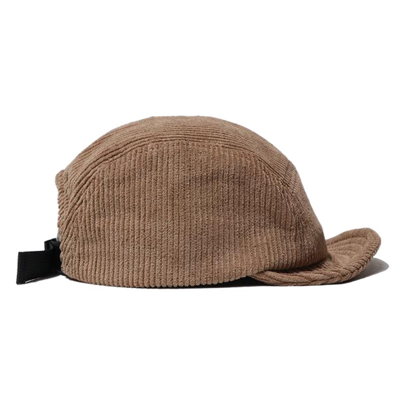 American New Short Eave TRF Korean-Japanese Version Street Retro Soft Top Five-leaf Cap All-match Corduroy Hat for Autumn and Winter