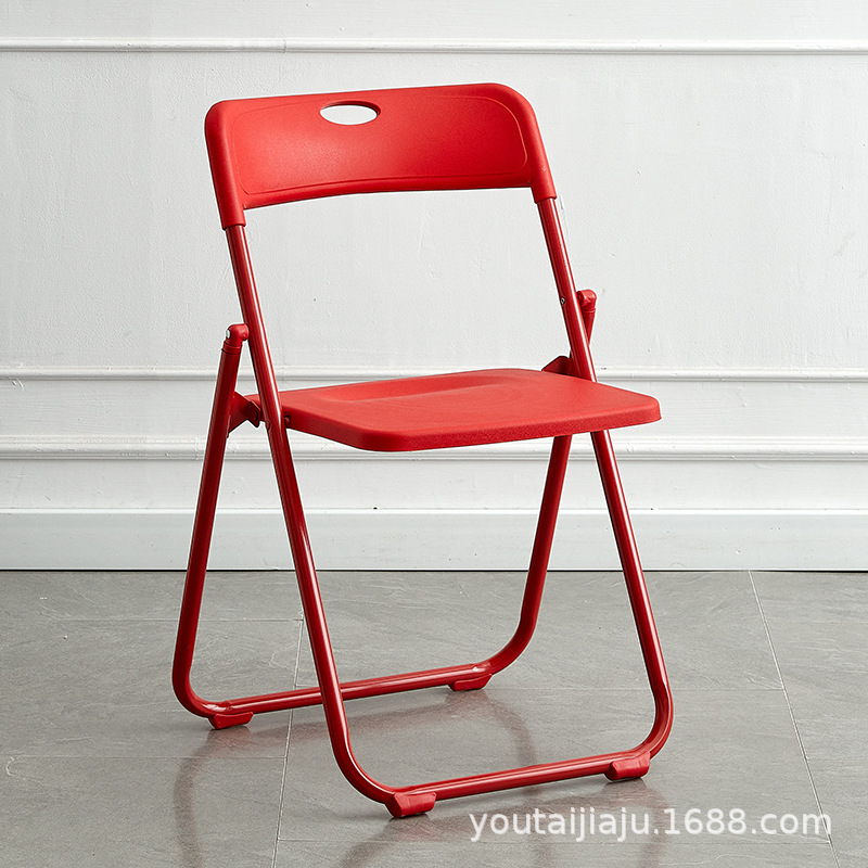 Picture of Folding chair back chair household dining chair portable chair plastic dining chair training chair conference chair staff chair