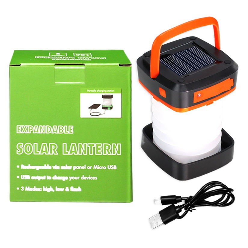 Spot solar lights outdoor outdoor emergency lights multi-functional USB camping lights retractable tent tent lights can be issued