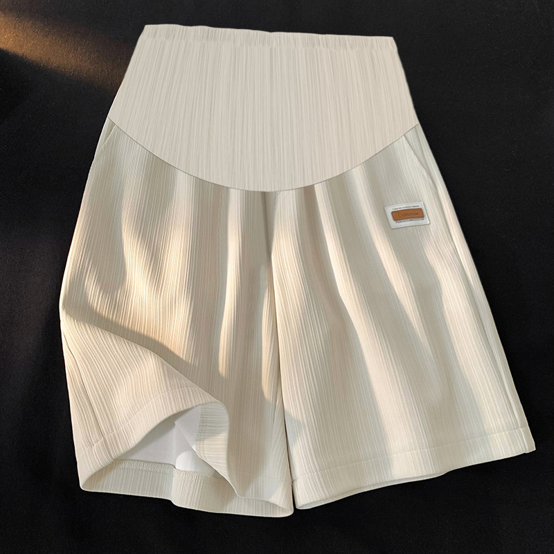 Picture of Pregnant Women's Ice Silk Shorts Summer Thin Outer Wear Loose Large Size Casual Base Five-point Safety Pants Pregnant Women's Summer Wear