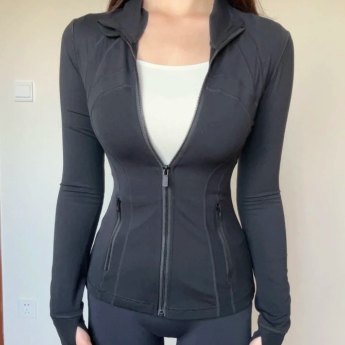 Yoga Clothing Jacket for Women 2025 New Slim-Fitting Tops Sports Tight Cycling Clothing Fitness Clothing Pilates Wear