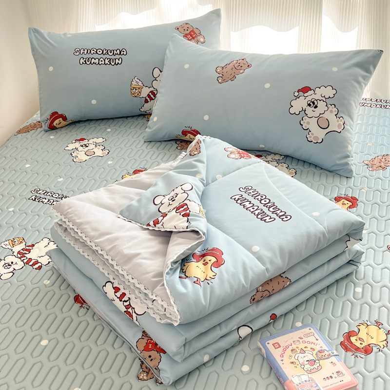 Picture of Class A Maternal and Infant Grade Summer Quilt Lace Summer Cool Quilt Summer Air-conditioning Quilt Double Washed Cotton Quilt Core Children's Thin Quilt Ins