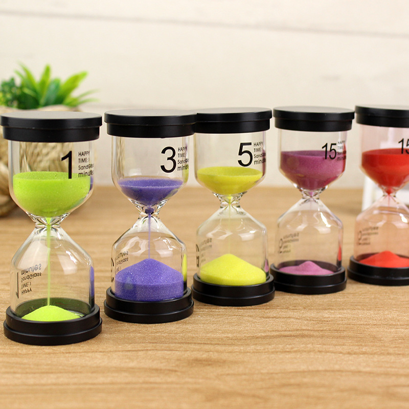 Straight Tube 5.10.15.30.60 Minutes Creative Decorative Gifts Kidsren's Toys Anti-Fall Timer Hourglass Ornaments